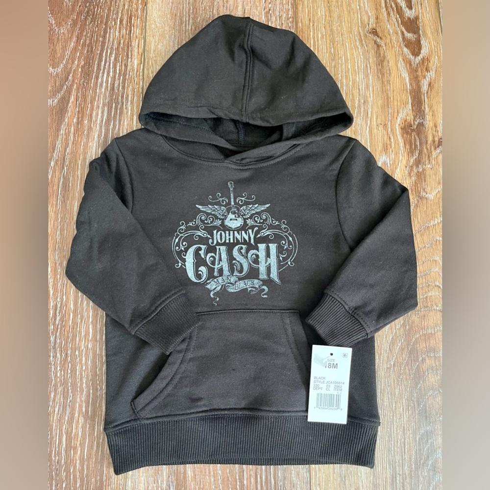 Johnny Cash Pullover Hoodie Size 18 Months